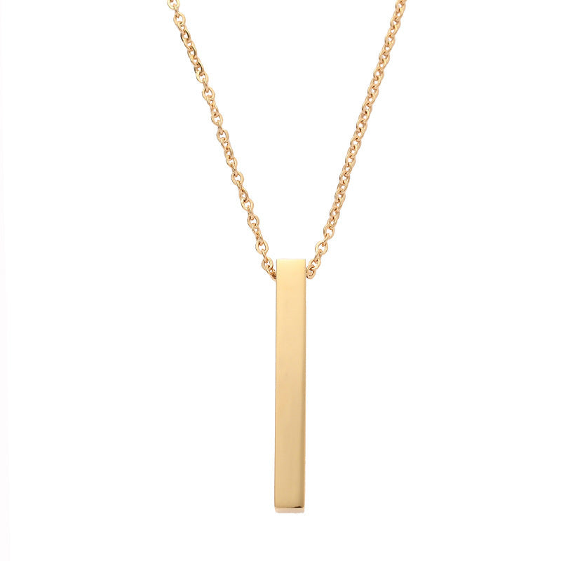 Wholesale Mirrored rectangular necklace